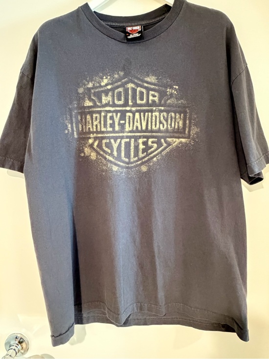 Harley-Davidson Other - Harley-Davidson Black Short Sleeve Tee with Faded Gold Shield